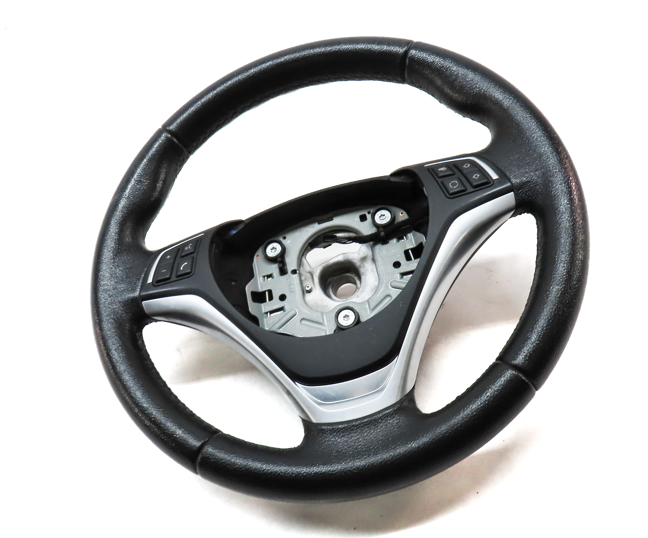 06-15 1 3 X1 SERIES E84 E87 E90 3 SPOKE SPORT STEERING WHEEL w/SWITCHES(BLACK) — exact item pictured